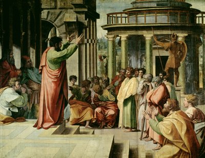 St. Paul Preaching at Athens (detail) by Raffaello Sanzio Raphael